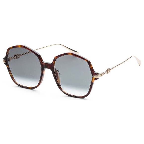 Dior “Link 2” Tortoiseshell Brown & Black Sunglasses w/ Gold Details, NIB!! - Picture 1 of 9